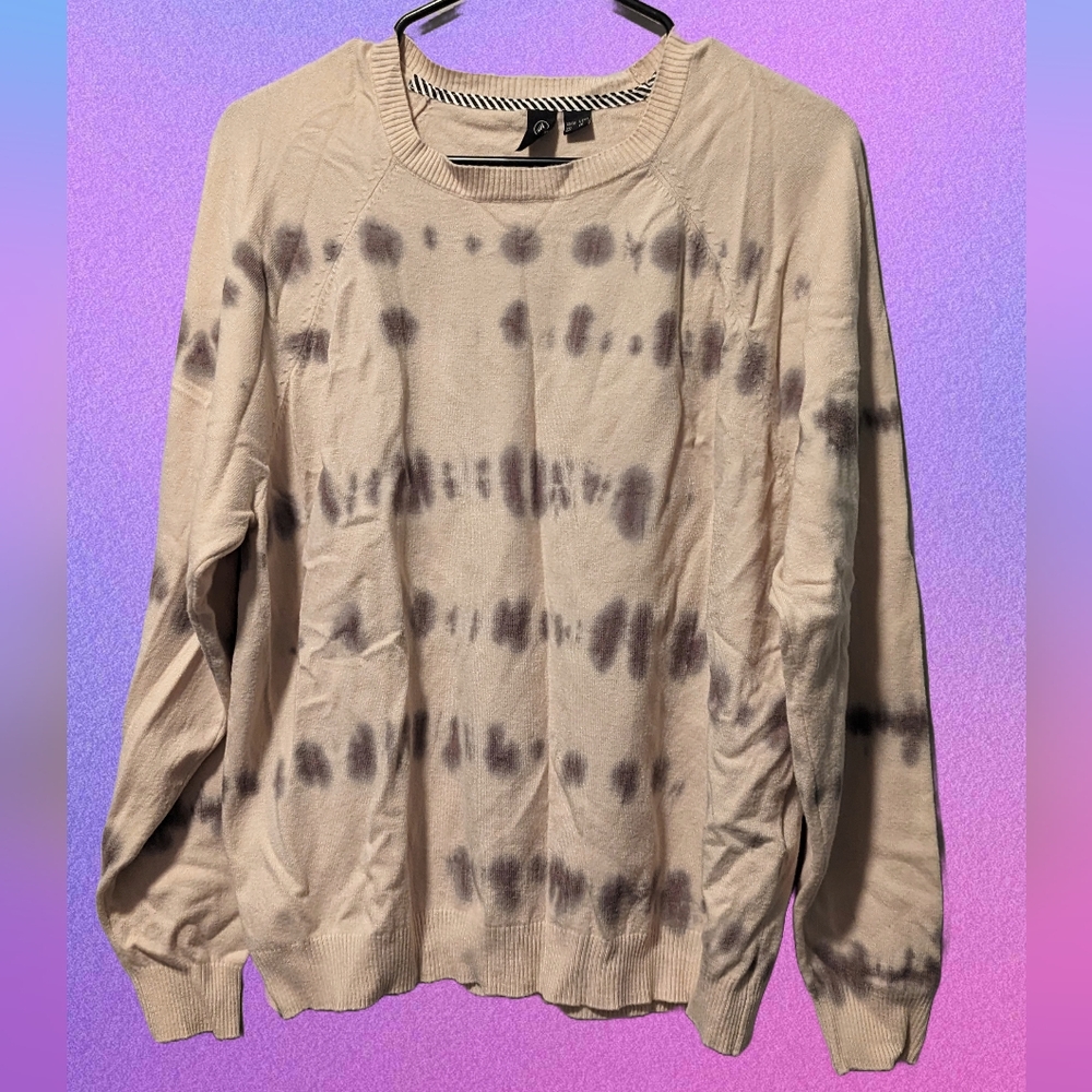 Volcom Women's Sweater I Dye 4 This Sweater - Sand Pullover Cardigan Large